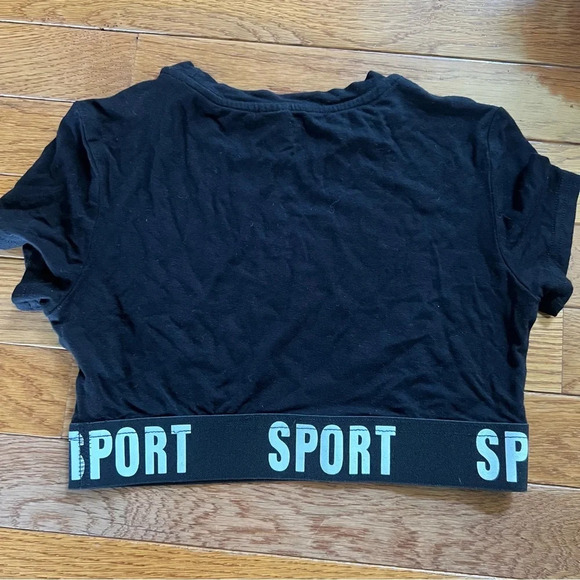 2/$25 SHEIN Coolane Girls Crop Top/Tank Sport Digital Printed Tie Dye Black 9Y - Picture 7 of 13